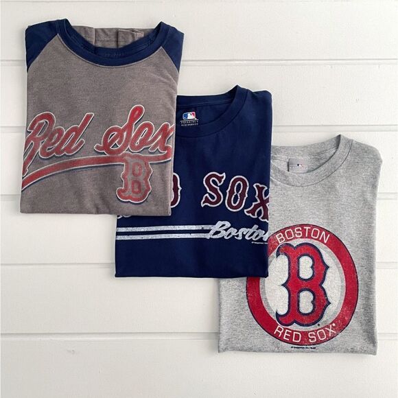 Genuine Merchandise Other - Genuine Merchandise MLB Men’s Red Sox Lot of 3 Tee Shirts Size Medium